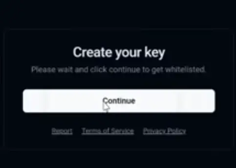 creating key for delta