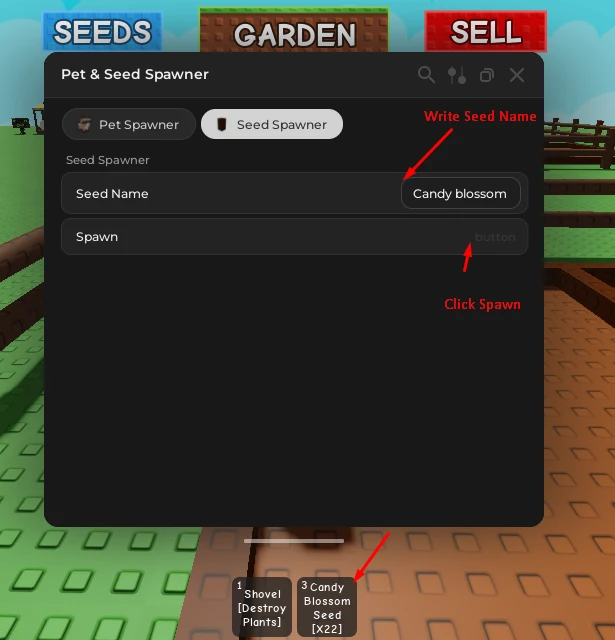 Rayfield script for respawner seeds and pets